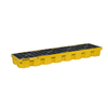 Justrite® Spill Containment Pallets, 4 In-line Recycled, Yellow