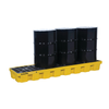Justrite® Spill Containment Pallets, 4 In-line Recycled, Yellow