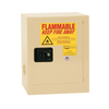 Bench Top Flammable Liquid Safety Cabinet, 4 Gallon, 1 Shelf, 1 Door, Manual Close, Beige