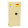 One Drum Vertical Safety Cabinet, 55 Gallon, 1 Shelf, 2 Door, Manual Close, Beige
