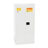 One Drum Vertical Safety Cabinet, 55 Gallon, 1 Shelf, 2 Door, Manual Close, White
