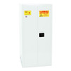One Drum Vertical Safety Cabinet, 55 Gallon, 1 Shelf, 2 Door, Manual Close, White