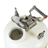 Quick-Disconnect Disposal Safety Can, Stainless Steel Fittings For 3/8" Tubing, 2 Gallon, Poly, White