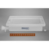 Lab Tray with Faucet, Rugged LDPE, 17.5" x 23.5" x 6"