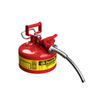 Justrite® Type II Steel Safety Can, AccuFlow, 5/8" Spout, 1 gal (4L)