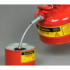 Justrite® Type II Steel Safety Can, 2.5 gallon AccuFlow, 5/8" Spout