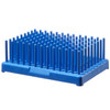 Nalgene® Polypropylene-Filled Test Tube Peg Racks, 13mm, 8 x 12, Blue, case/8