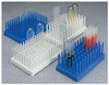 Nalgene® 5977-0313 Polypropylene-Filled Test Tube Peg Racks, 13mm, 8 x 12, Blue, case/8