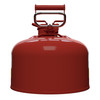 Justrite® Type II Steel Safety Can, 2.5 gallon AccuFlow, 1" Spout