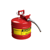 Justrite® Type II Steel Safety Can, AccuFlow, 5 gallon, 5/8" Spout