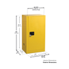 Justrite® EX Compac HazMat Safety Cabinet, 15 Gal, Self-close Door