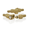 Nalgene® 6177-0375 Valved Barbed Quick Disconnects, Fits 3/8" ID Tubing, case/12