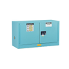 Justrite® Acid Safety Cabinet, Piggyback, 17 gal, ChemCor Liner Blue, Self-Closing