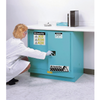 Justrite® Under-Counter Acid Cabinet, 22 gal, ChemCor Liner Blue manual