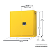 Justrite® Flammable Cabinet, 20 gallon, manual