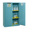 Justrite® Acid Safety Cabinet, 45 gallon Blue, manual