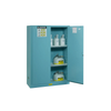 Justrite® Acid Safety Cabinet, 45 gal Blue, self-close, Sliding Door