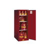 Justrite® Flammable Cabinet, 54 gal Deep Slimline Red, Self-Closing