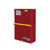 Justrite® High Security Safety Cabinet, 45 gal for Flammables Red self-closing