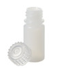 Nalgene® 2002-9025 Boston Round Bottles, Lab Quality, HDPE with Polypropylene Screw Caps, 8mL, case/72