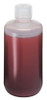 Nalgene® 2003-0016 Boston Round Bottles, 16 oz (500mL), LDPE with PP Screw Caps, 28mm Caps, case/48
