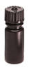 Nalgene® 2004-9025 Amber Diagnostic Bottles, 8mL, Heavy Duty HDPE with PP Screw Caps, case/72