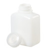 Nalgene® 2007-0008 HDPE, Rectangular Bottles, 8oz Caps, case/72