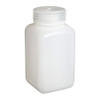 Nalgene® 2114-0006 6 oz (175mL) Wide-Mouth Square HDPE Bottles, case/72