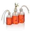 Nalgene® 2135-5303 Port Cap, Top Works Closure 53B, 3 ports (1) 1/8 and (2) 1/4" ID