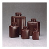 Nalgene® 312009-0004 Amber Rectangular Bottles, Bulk Pack, HDPE, 4oz with Caps, case/500