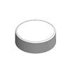 33mm (33-400) White Polypropylene Heat Seal Lined Smooth Cap, case/4000