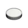 53mm (53-400) White Polypropylene Foam Lined Ribbed Cap, case/1500