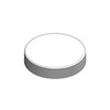 53mm (53-400) White Polypropylene Unlined Smooth Cap, case/240