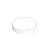 89mm (89-400) White Polypropylene Pressure-Sensitive Lined Smooth Cap, case/504