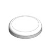 120mm (120-400) Natural Polypropylene Heat Seal Lined Domed Cap, case/210