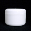 120mm (120-400) White Polypropylene Unlined Domed Cap, case/210