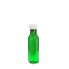 Oval Pharmacy Bottles, Green, Graduated, Child-Resistant, 6oz, case/100