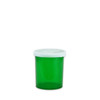 Green Pharmacy Vials, Easy Snap-Caps, Green, 20 dram (75mL), case/300