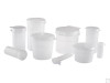 4 oz Natural PP High Profile Hinged Vials, case/250