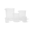 United Scientific BPSET5 Plastic Beaker Set Of 5, PP, each