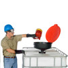 IBC Funnel, XL Burp-Free Ultra-Drum Funnel® for 2" NPT or 6" IBC Tote Buttress Closure