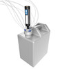 Waste Manifold Port Cap, 10-port, 70mm for Nalgene®, Size L (4 x 1/4" NPT, 6 x 1/4-28), Polypropylene, with plugs (WF-70NAL-10KIT) on a carboy with a carbon filter