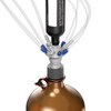7-Port Cap for Glass Bottle, GL38 Waste Collection Manifold Kit