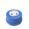 Solvent Delivery Cap, 3-Port Cap for Glass Media Bottles, GL-45, PTFE with PP plugs