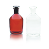 Wheaton® 500 ml Borosilicate Glass Reagent Bottles, Amber, Ground Stopper, case/10