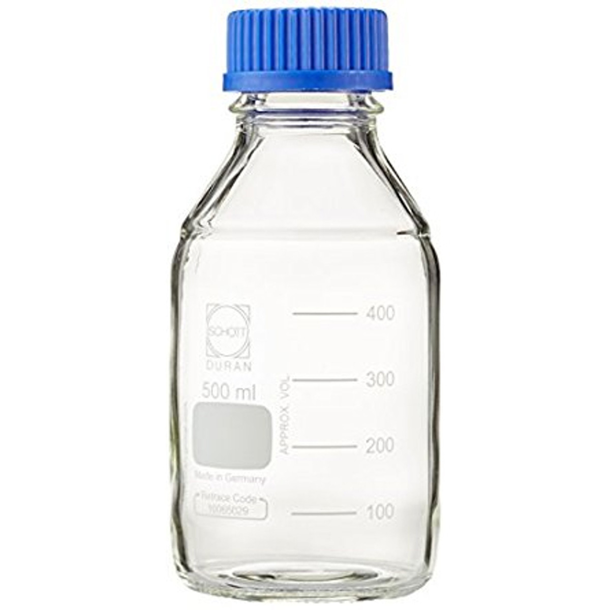 Schott Cls 1172 500 Glass Media Bottles 500ml Gl 45 Blue Cap Schott Case10 