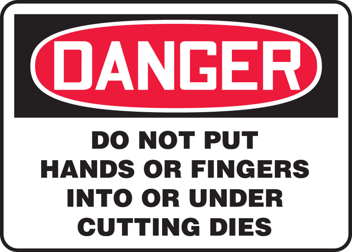 danger cut fingers off sign