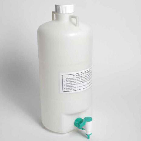 Aspirator Bottle with Spigot, Autoclavable PP, 5 Liter, Each