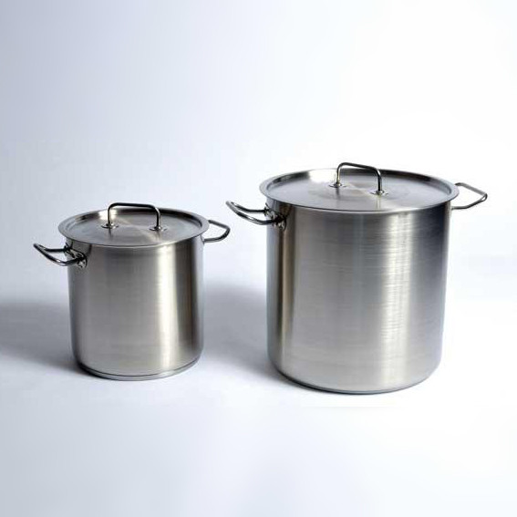 Utility Tanks with Lid (Stock Pot), Stainless Steel, 10 gallon / 37