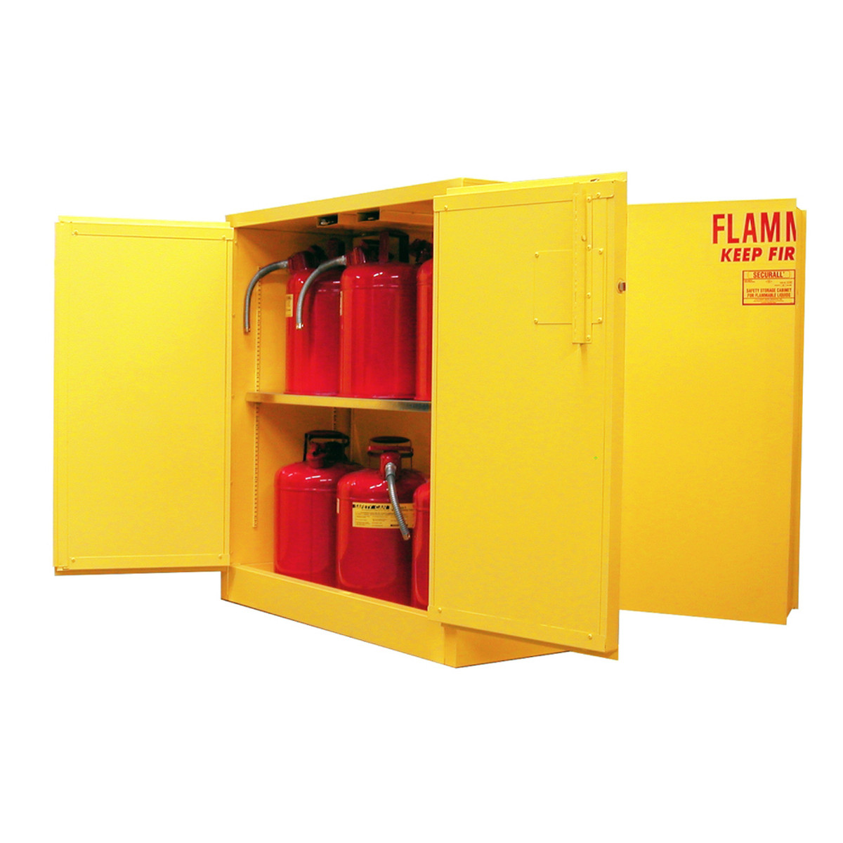 Securall 4da160 Flammable Storage Cabinet 60 Gal Self Close 4 Door